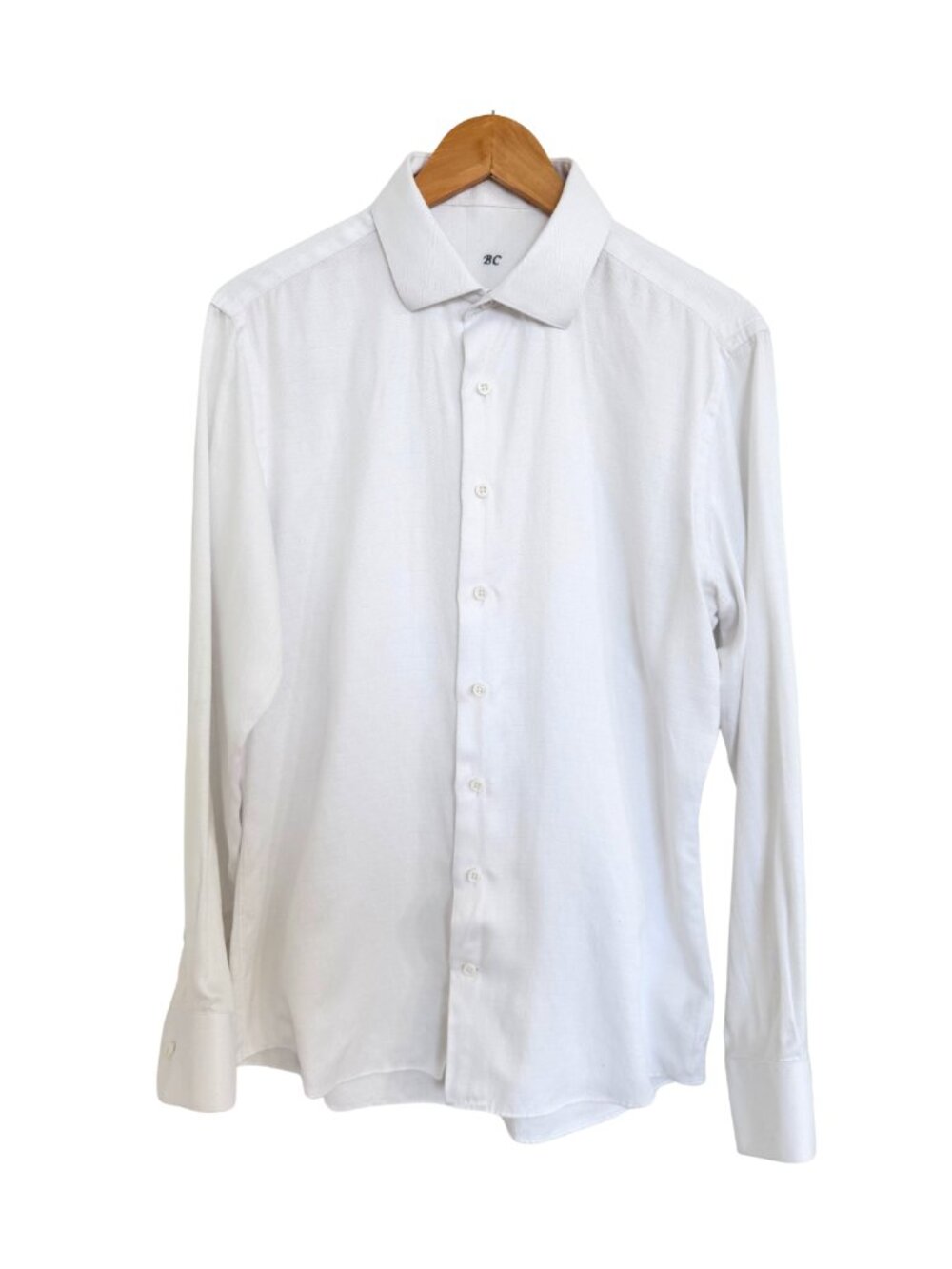 Nordstrom Trunk Club Custom Dress Shirt Men Medium White Button Up